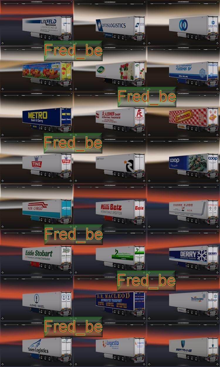 TRAILER PACK LAMBERET #3 – Trailers mod for Euro Truck Simulator 2