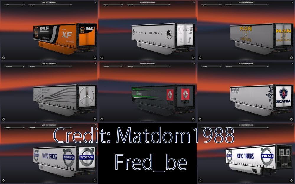 TRAILER PACK TRUCK – Trailers mod for Euro Truck Simulator 2
