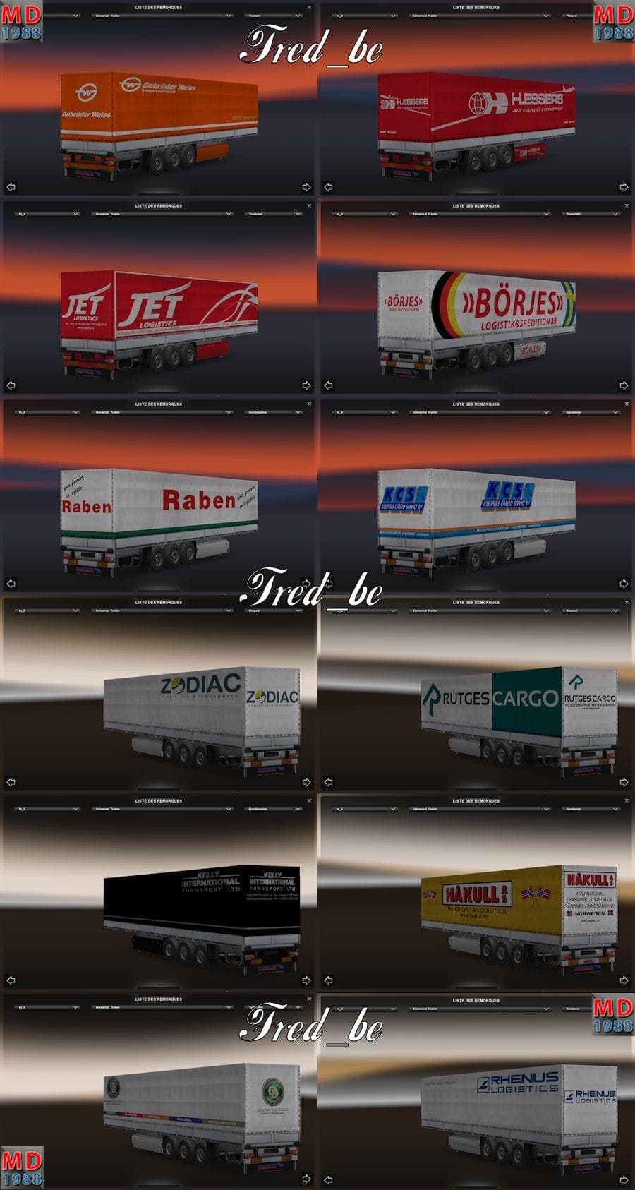 TRAILER PACK UNIVERSAL#1 V1.19 1.19.X screenshot 2