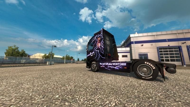 VOLVO FH 12 UNDERTAKER PAINT JOB – Skins mod for Euro Truck Simulator 2