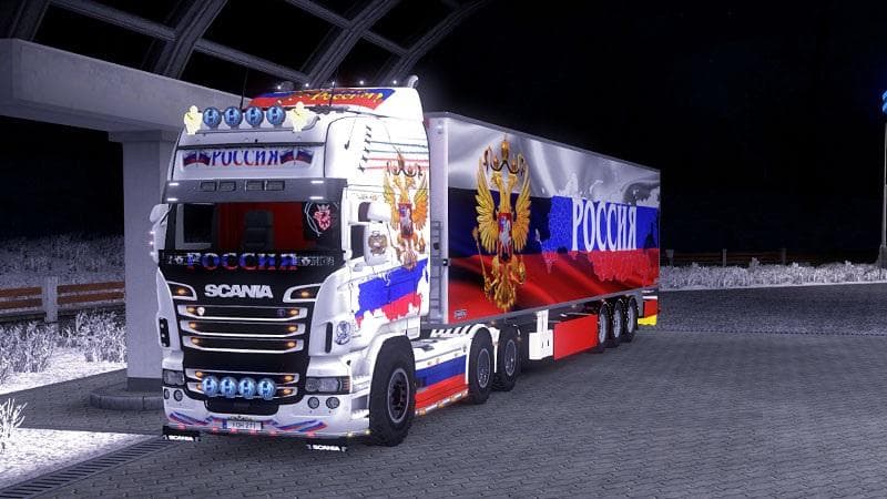 WH RUSSIA PUBLICATION FOR RJL AND TRAILER – Skins mod for Euro Truck Simulator 2