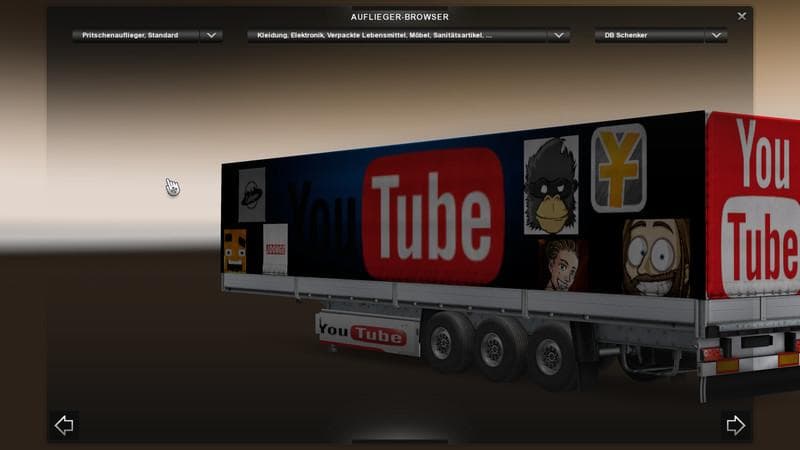 YOUTUBE TRAILER – Trailers mod for Euro Truck Simulator 2
