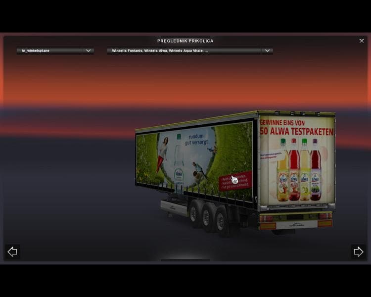 ANGLE BEVERAGE TRAILER TILT – Trailers mod for Euro Truck Simulator 2