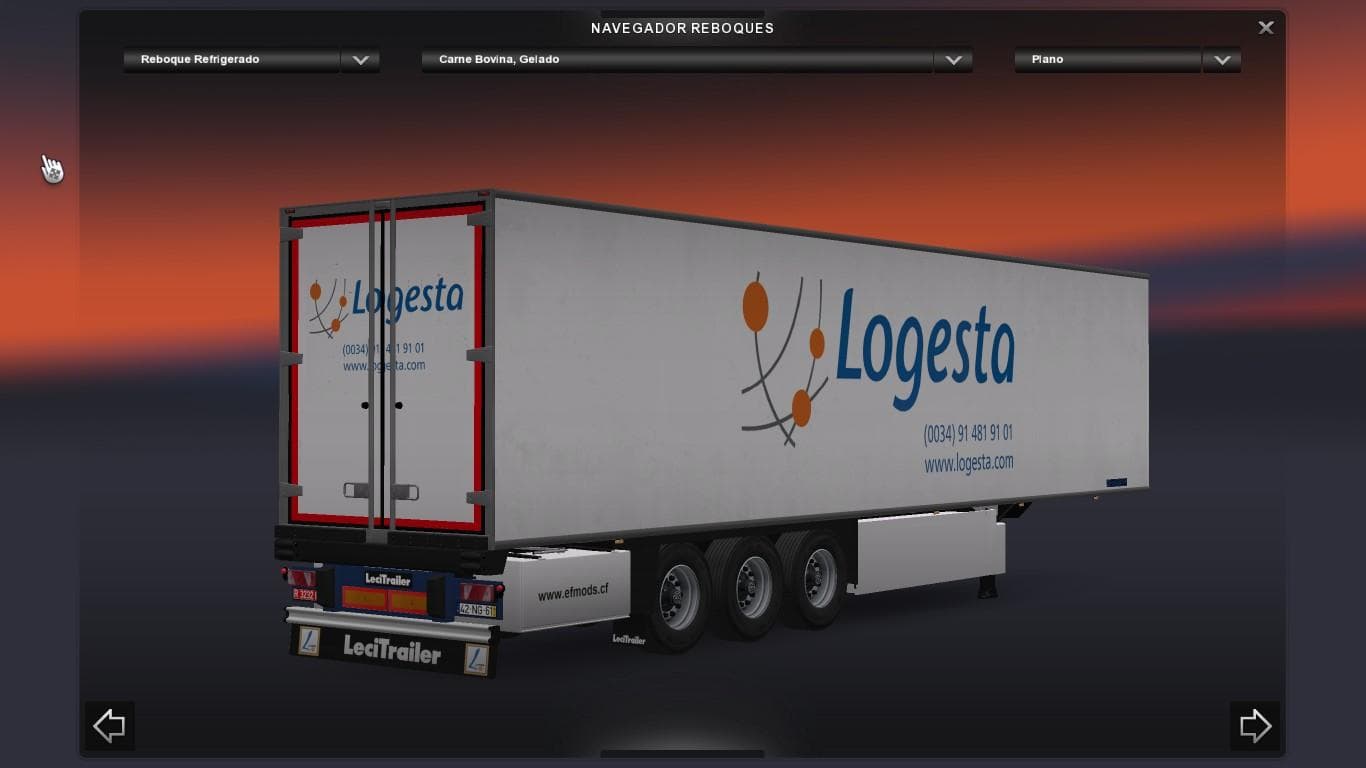 Lecitrailer Logesta – Trailers mod for Euro Truck Simulator 2