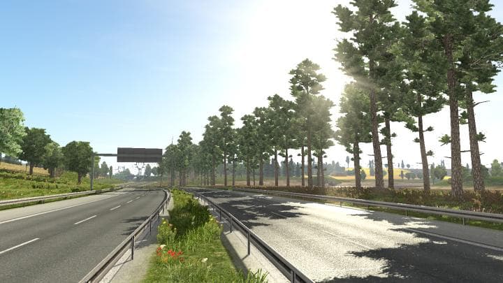 Realistic Lighting – Improved Skyboxes and Weather – Sounds mod for Euro Truck Simulator 2