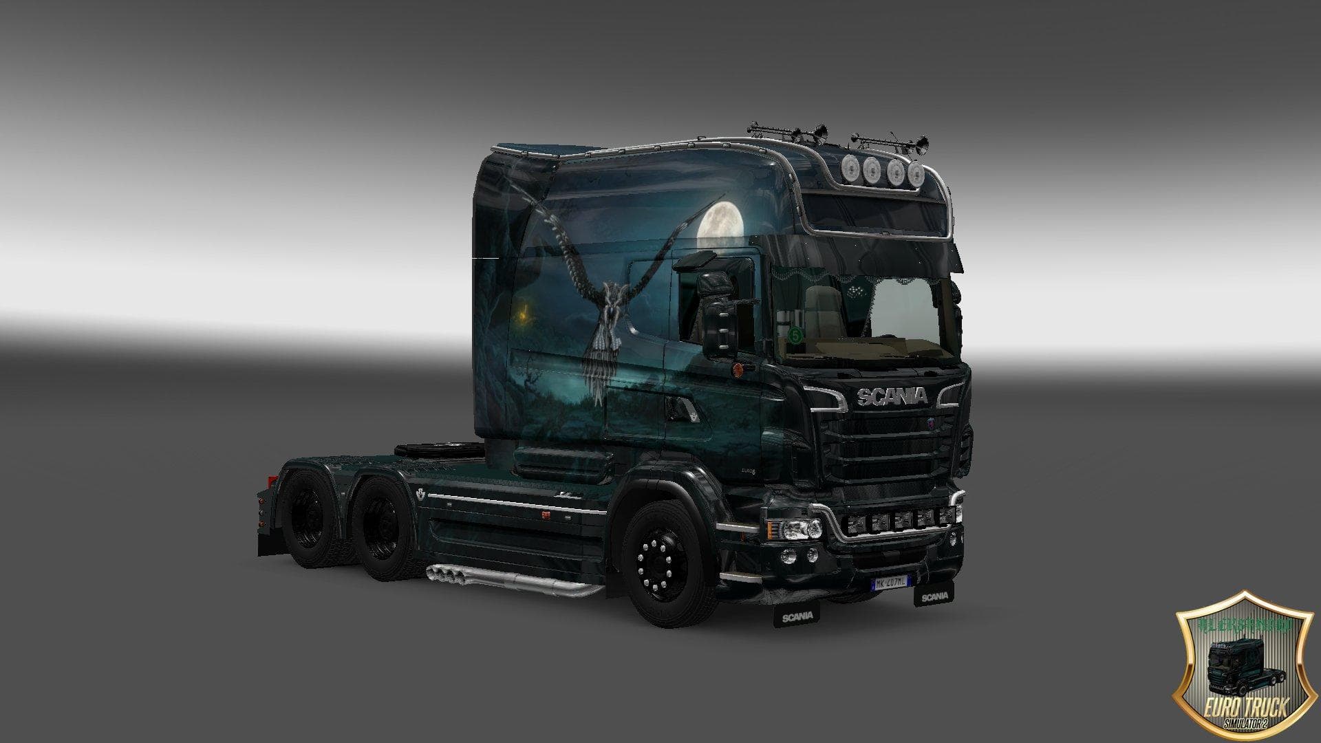 SCANIA RJL LONGLINE RAVEN SKIN – Skins mod for Euro Truck Simulator 2
