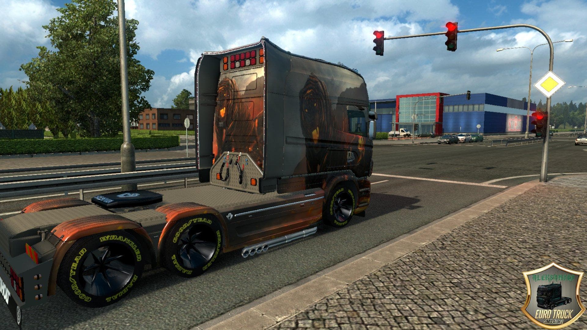 SCANIA RJL LONGLINE VOLKANO TIGER SKIN screenshot 3