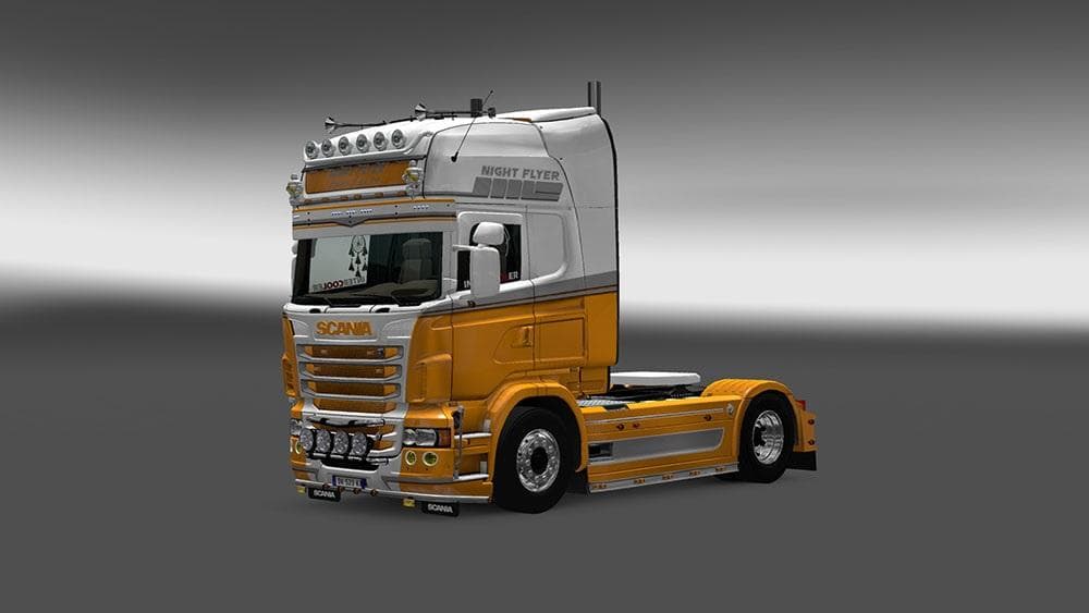 SCANIA RJL NIGHT FLYER SKIN – Skins mod for Euro Truck Simulator 2