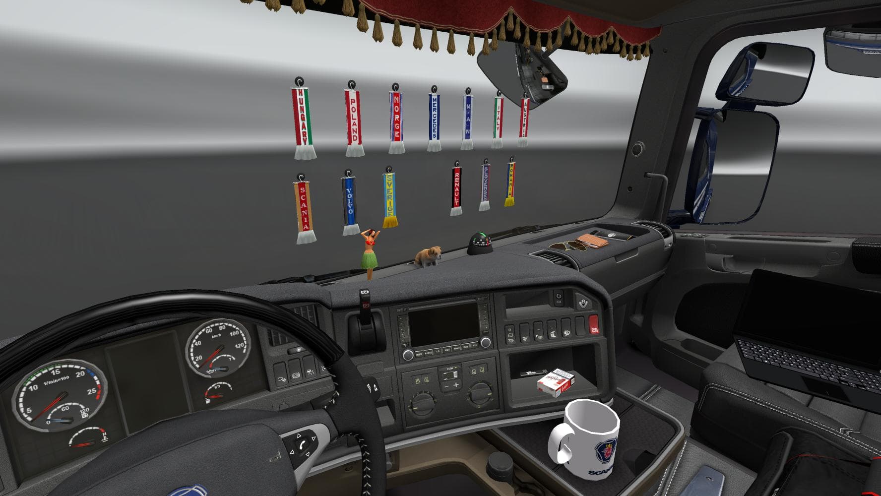 ADDONS FOR DLC CABIN V2.5 - ETS2 mods download – parts screenshot 2