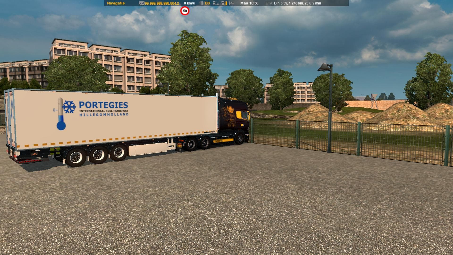 CHEREAU TRAILER WITH TAILGATE 1.21 – Trailers mod for Euro Truck Simulator 2