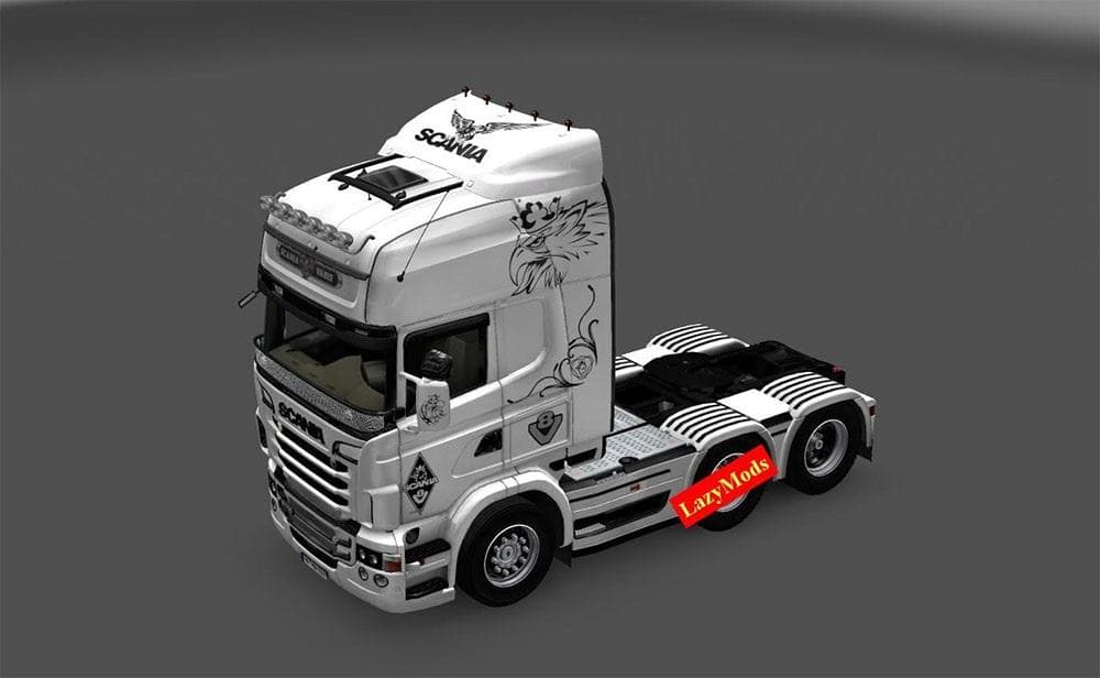 SCANIA RJL V8 BLACK EAGLE – Skins mod for Euro Truck Simulator 2