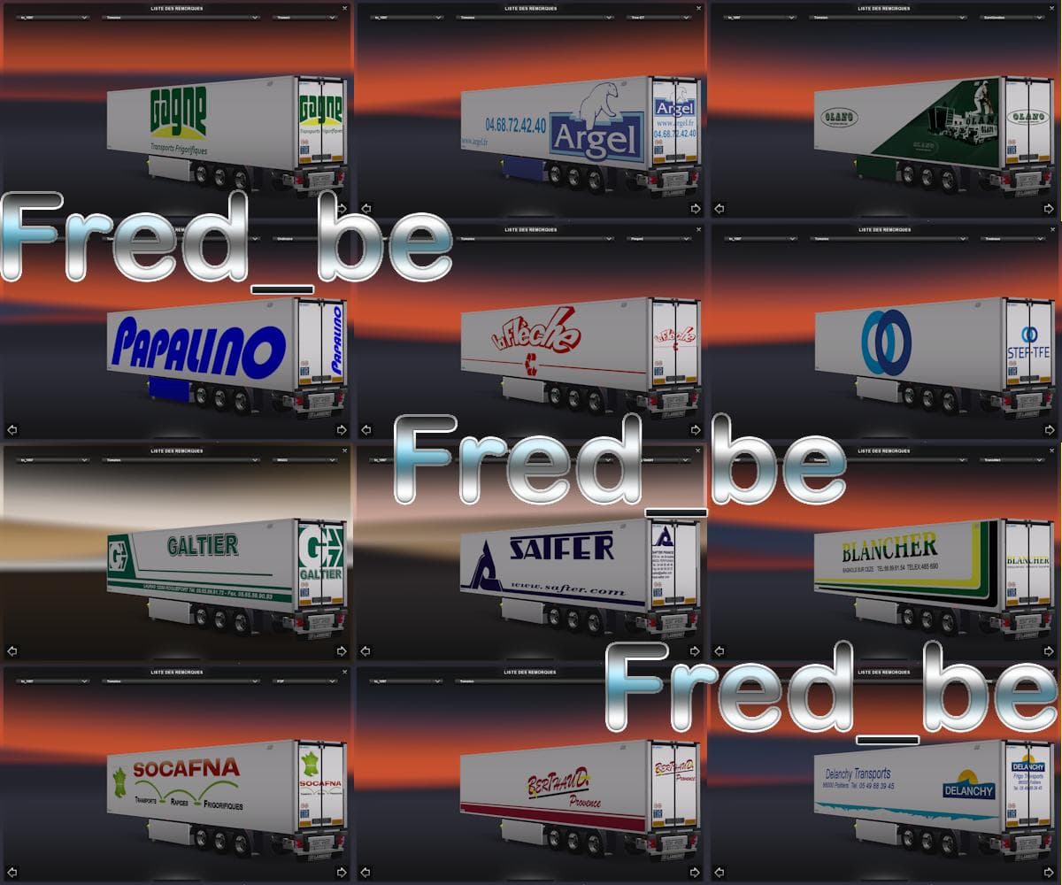 TRAILER PACK LAMBERET #4 1.21.X – Trailers mod for Euro Truck Simulator 2