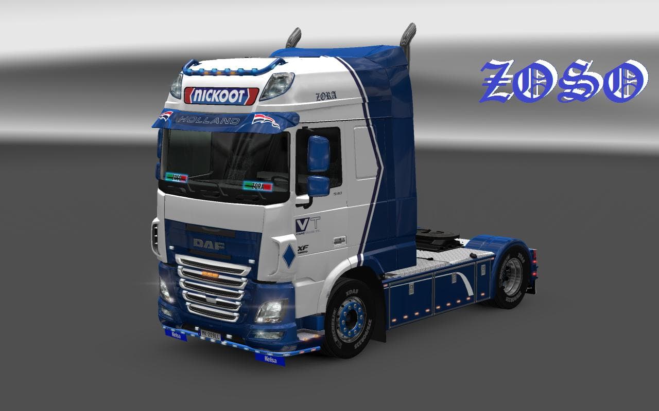 DAF XF E6 (OHAHA) NICKOOT INTERNATIONALE KOELTRANSPORTEN SKIN – Skins mod for Euro Truck Simulator 2