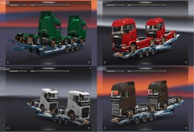 ADDITIONAL CARGO (TRUCKS) FOR TRUCK TRANSPORTER – Trailers mod for Euro Truck Simulator 2