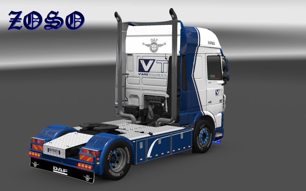 DAF XF EURO 6 (OHAHA) NICKOOT INTERNATIONALE KOELTRANSPORTEN SKIN – Real Texture Skin – Skins mod for Euro Truck Simulator 2