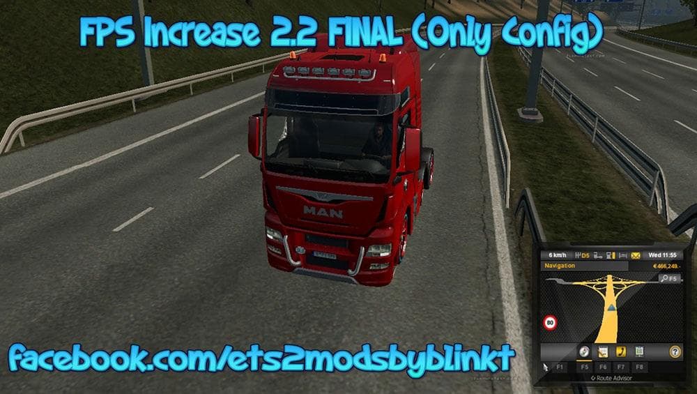 FPS INCREASE FINAL (ONLY CONFIG) Mod – Parts mod for Euro Truck Simulator 2