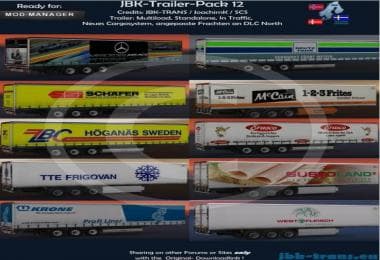 JBK – TRAILERS PACK 12 (10 TRAILER) – Trailers mod for Euro Truck Simulator 2