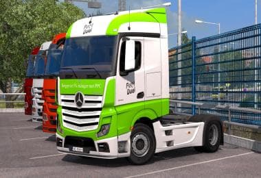 MERCEDES ACTROS FUEL DUEL SKIN – Skins mod for Euro Truck Simulator 2