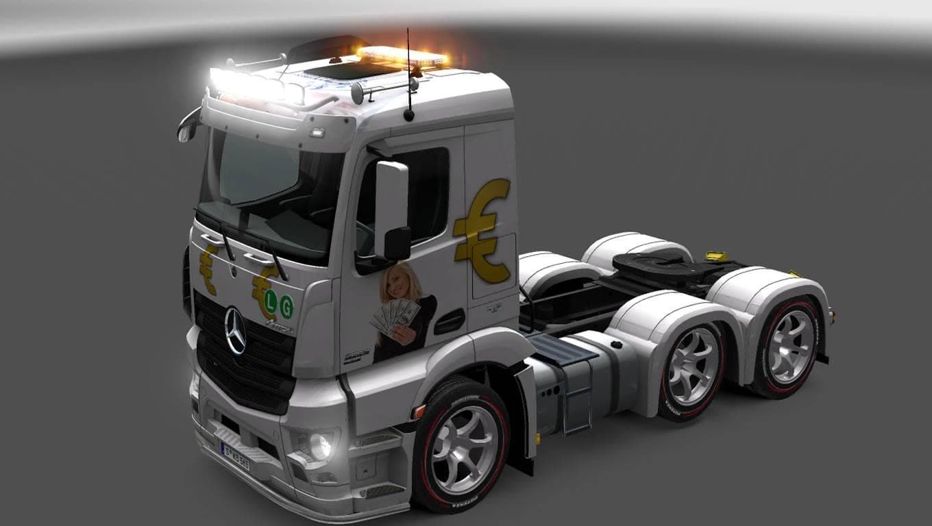 MERCEDES ANTOS 12 MONEY SKIN – Skins mod for Euro Truck Simulator 2