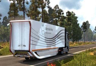 MERCEDES BENZ AERO TRAILER CONCEPT – Trailers mod for Euro Truck Simulator 2