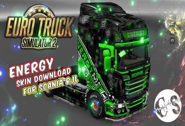 SCANIA RJL ENERGY SKIN – Skins mod for Euro Truck Simulator 2