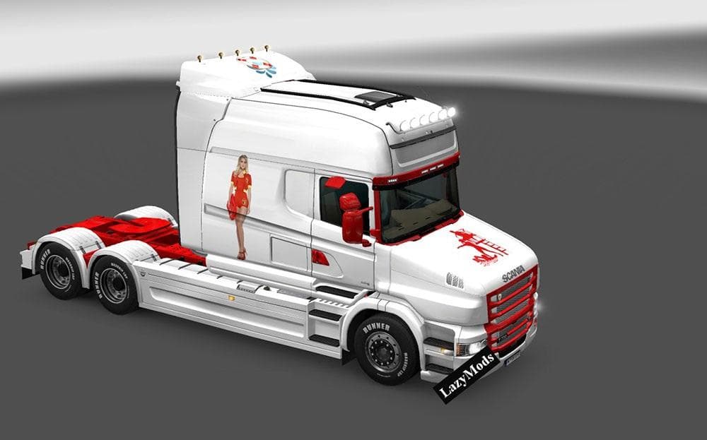SCANIA T LIFE GUARD SKIN – Skins mod for Euro Truck Simulator 2