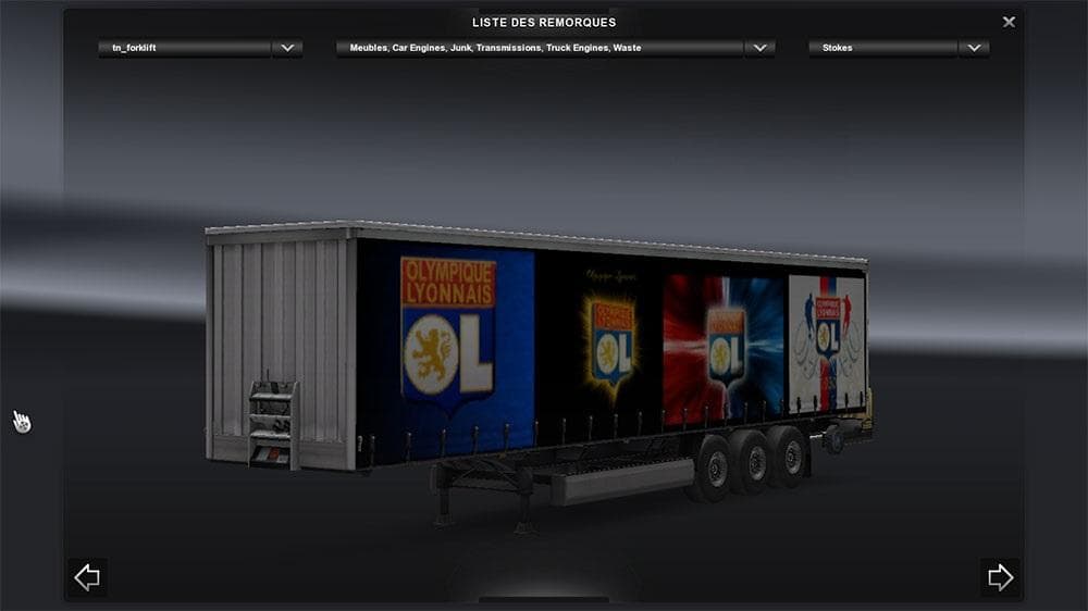 SKIN OLYMPIQUE LYONNAIS V2 Mod – Skins mod for Euro Truck Simulator 2
