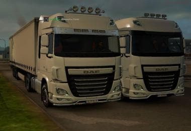 WHITE TRAILER SINGLEPLAYER-MULTIPLAYER – Trailers mod for Euro Truck Simulator 2