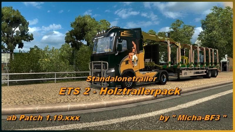 WOOD TRAILER PACK – Trailers mod for Euro Truck Simulator 2