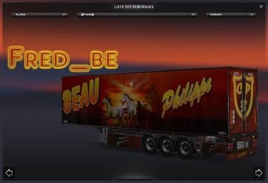 CHEREAU TRANSPORT BEAU TRAILER – Trailers mod for Euro Truck Simulator 2