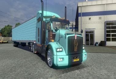 DC-PALE BLUE AMERICAN TRAILER SKIN V1 – Skins mod for Euro Truck Simulator 2