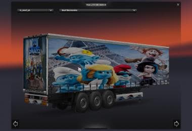SMURFS TRAILER V1 – Trailers mod for Euro Truck Simulator 2