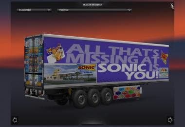 SONIC RESTAURANT TRAILER V1 – Trailers mod for Euro Truck Simulator 2