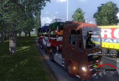 VOLKSWAGEN PASSAT CAR TRANSPORT TRAILER – Trailers mod for Euro Truck Simulator 2